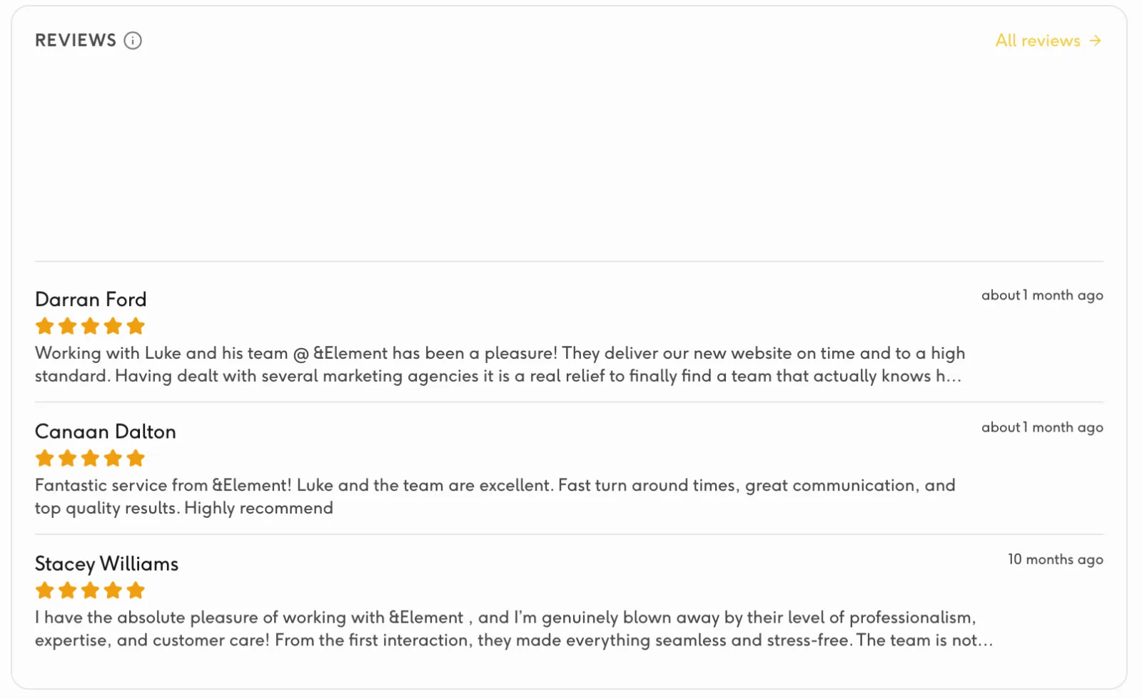 A negative review flagged for a fast response